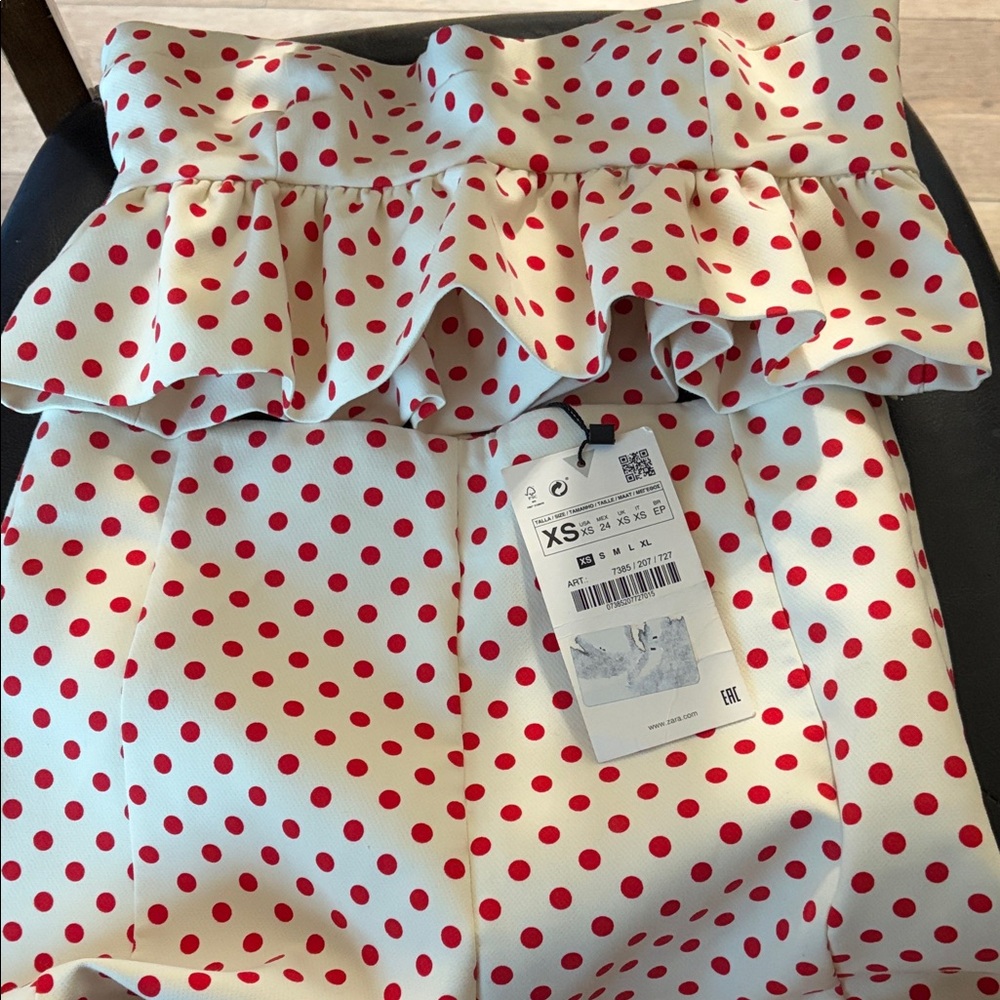 Zara Red Polka Dot Kids Skirt